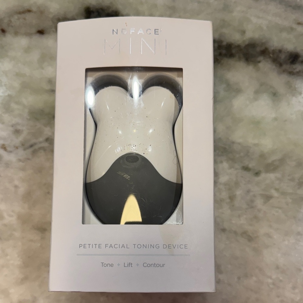NuFACE Mini Petite Facial Toning Device in White and Black